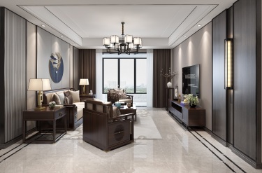 119平4室现代简约客厅