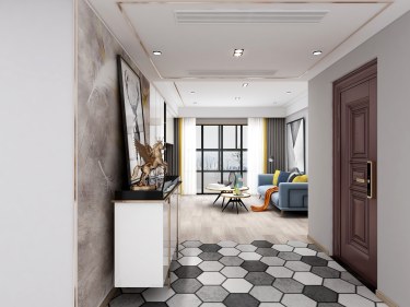 130平3室现代简约玄关