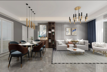 110平4室现代简约餐厅