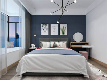 色调碰撞，打造110平活力现代轻奢空间