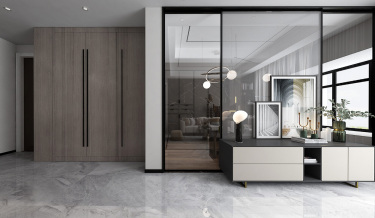 110平4室现代简约客厅