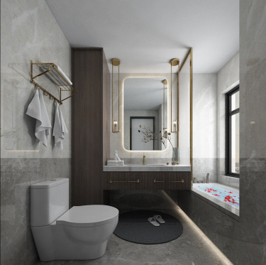 110平4室现代简约卫生间