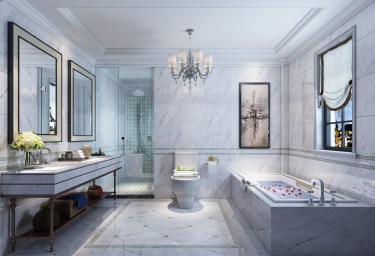 300平4室原木风卫生间