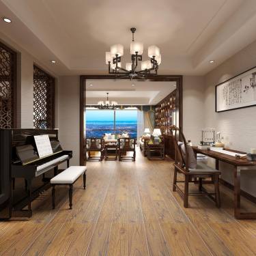 300平5室原木风玄关