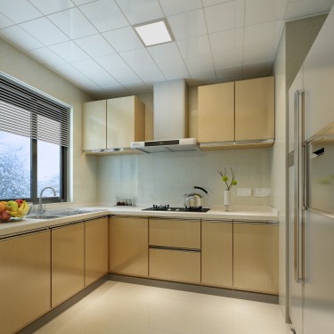 88平2室雅致新中厨房