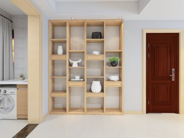 88平2室雅致新中玄关