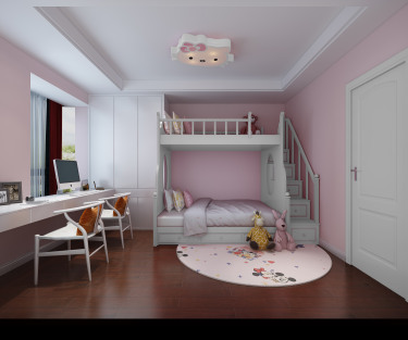 200平跃层/复式雅致新中儿童房