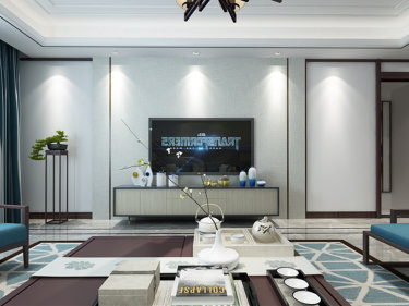 现代中式，简洁明快