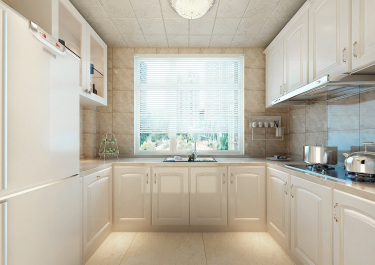 190平4室原木风厨房