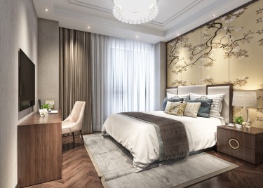 260平跃层/复式雅致新中老人房