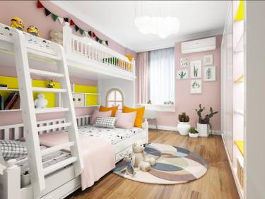 127平2室雅致新中卧室