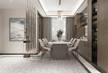 280平跃层/复式现代简约餐厅