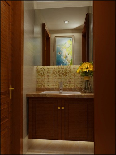 173平4室雅致新中卫生间