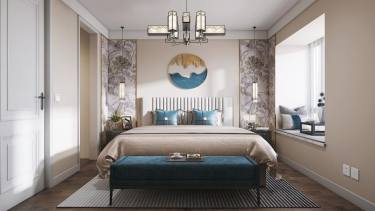 119平3室雅致新中卧室