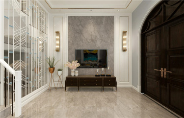 轻奢美式排屋，灰色营造气质美感