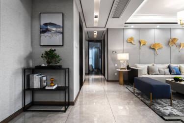 123平3室雅致新中玄关