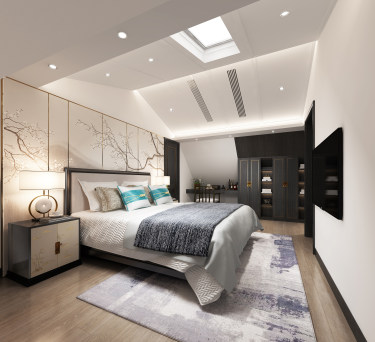 115平跃层/复式雅致新中卧室