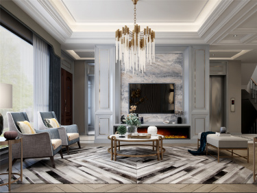 380平别墅其他客厅