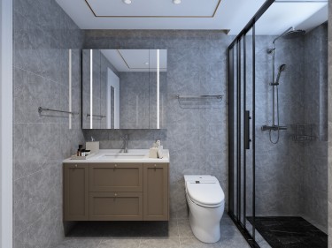 170平5室现代简约卫生间