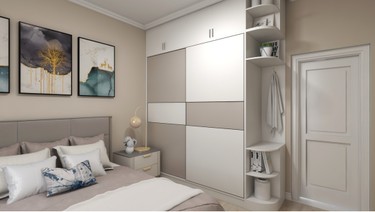 115平3室原木风儿童房