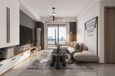 94平3室原木风客厅