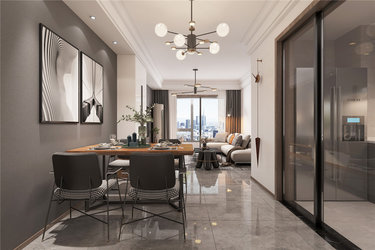 94平3室原木风餐厅