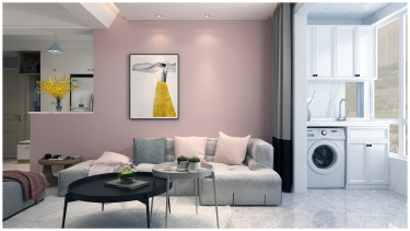 99平2室原木风客厅