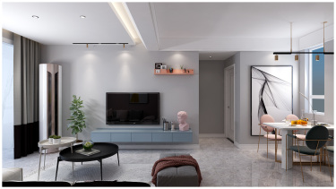 99平2室原木风客厅