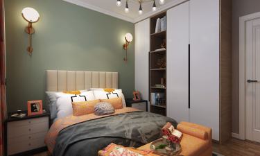 119平3室原木风卧室