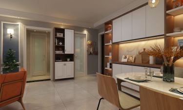 119平3室原木风客厅