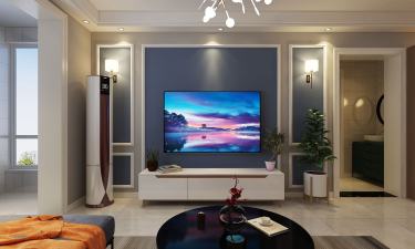 119平3室原木风客厅