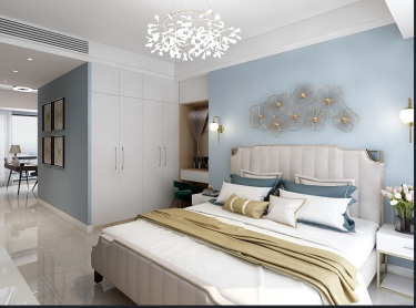 118平4室雅致新中卧室