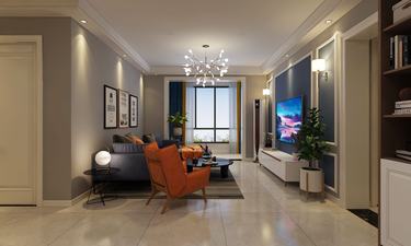 119平3室原木风客厅