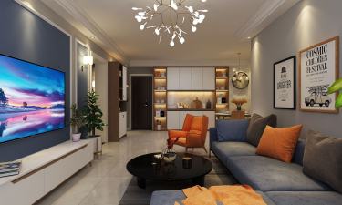 119平3室原木风客厅