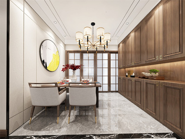 125平3室雅致新中餐厅