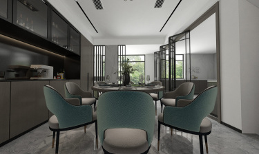 280平别墅现代简约餐厅