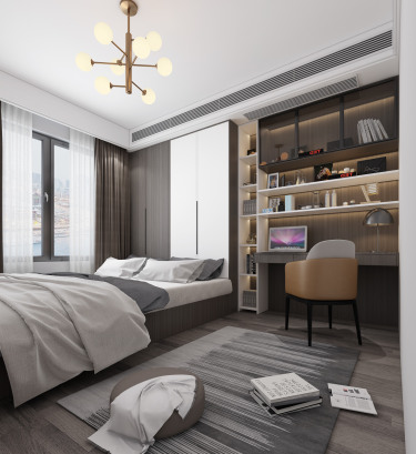 187平4室现代简约书房