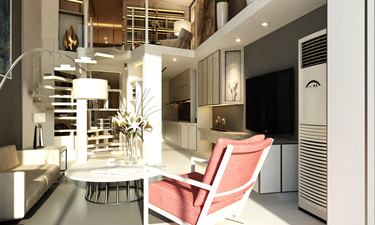 45平1室现代简约客厅