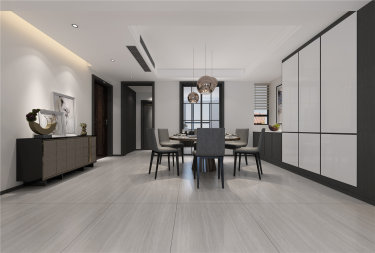 230平3室现代简约餐厅