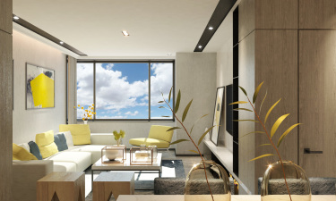 89平2室现代简约客厅