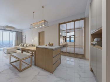 110平3室禅意日式玄关