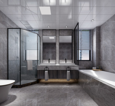 300平别墅现代简约卧室