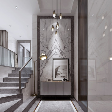 300平别墅现代简约客厅