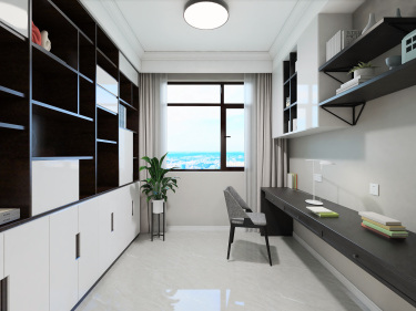 140平4室现代简约书房