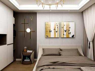 128平2室现代简约卧室