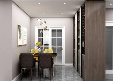 128平2室现代简约餐厅