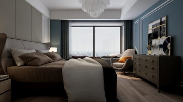 145平跃层/复式现代简约卧室