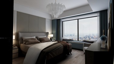 145平跃层/复式现代简约卧室