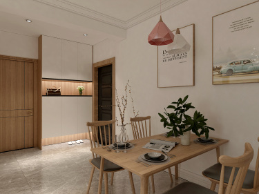 78平3室原木风客厅