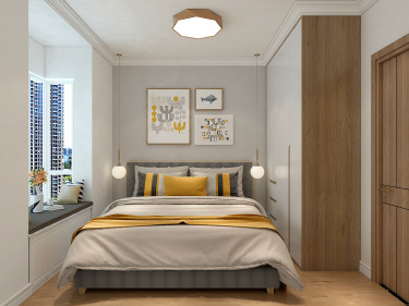 78平3室原木风卧室